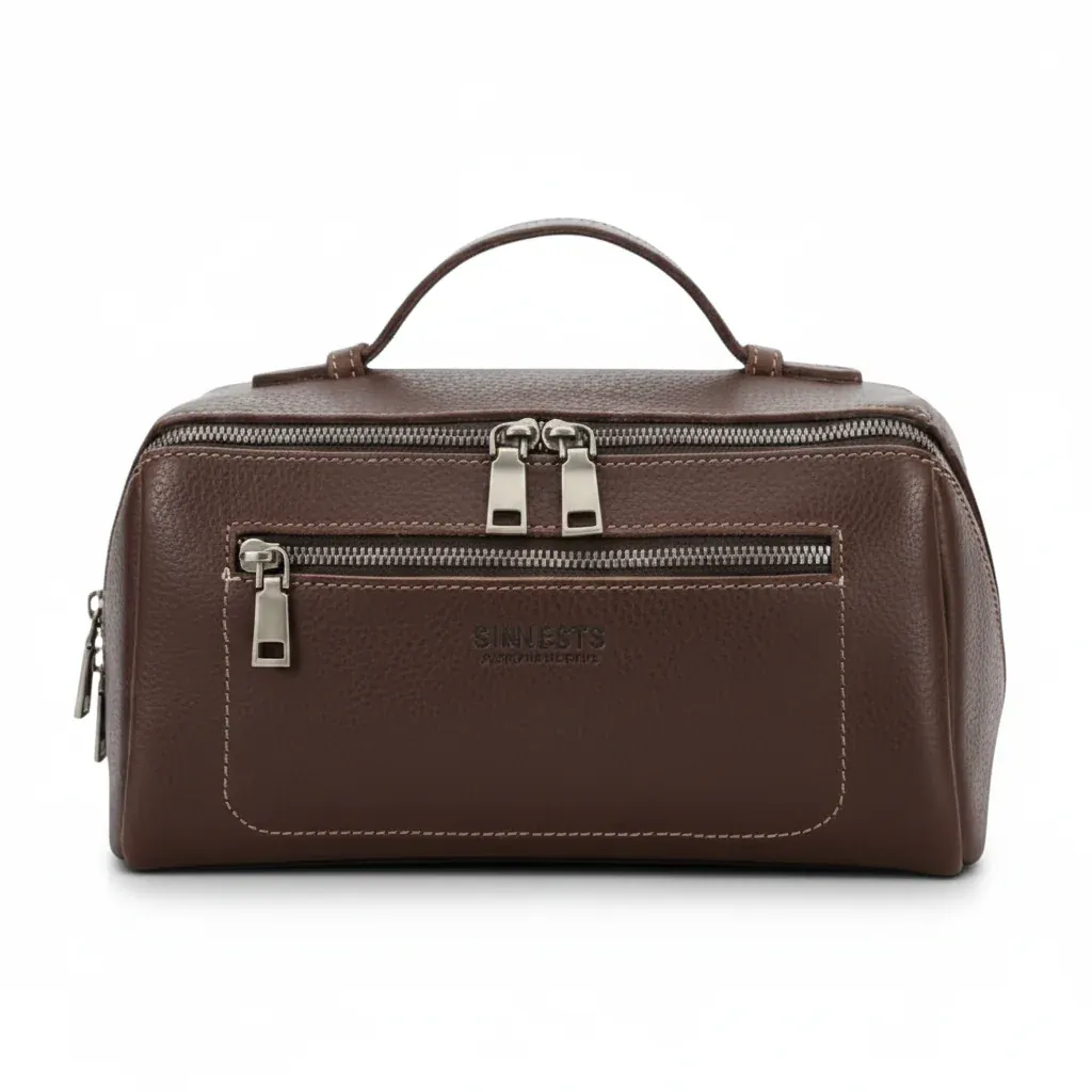 Le Grando | Trousse Homme Cuir Véritable Grande Capacité