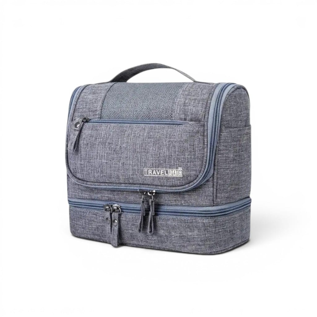 Le Granto | Trousse de Toilette Suspendue Homme Oxford Sec/Humide