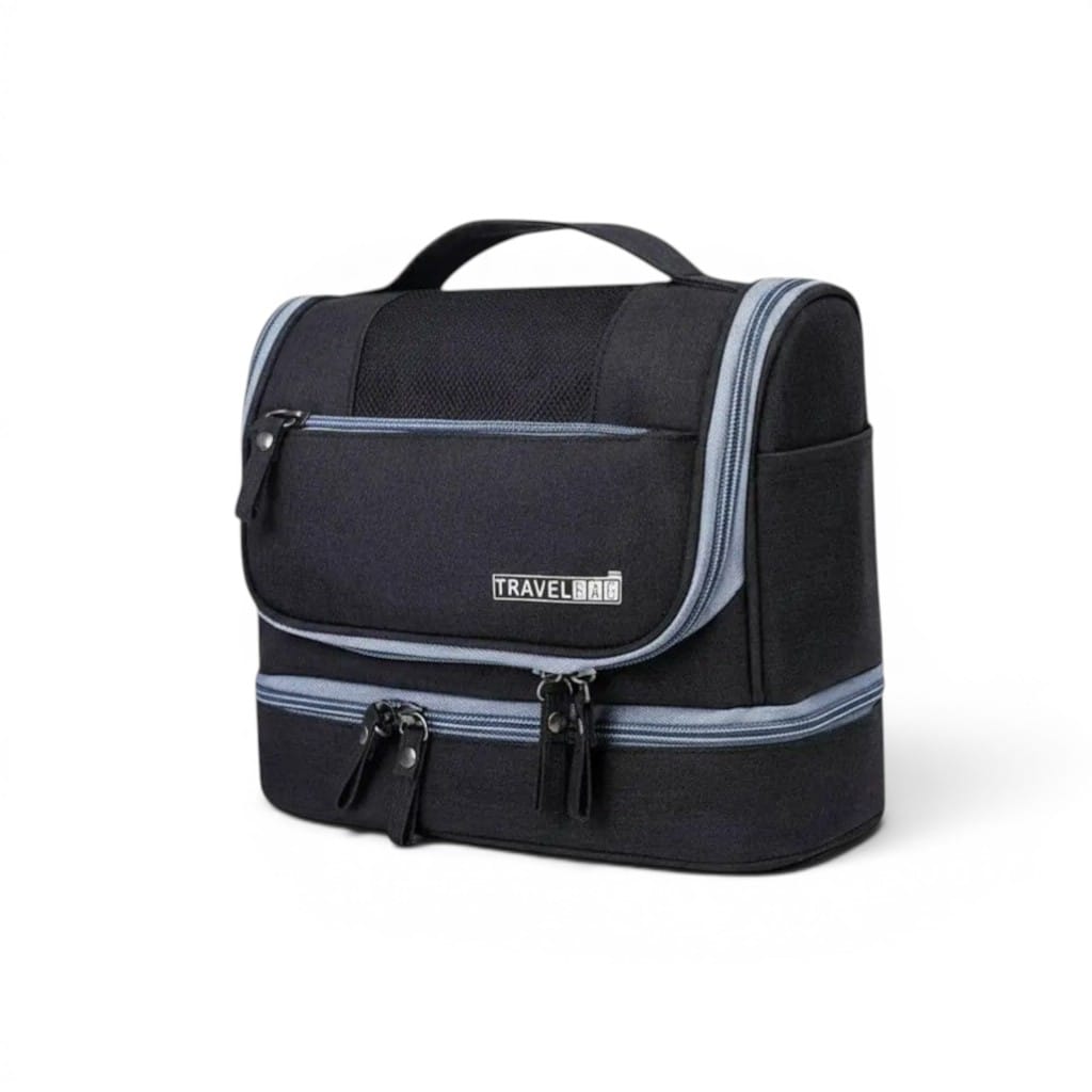 Le Granto | Trousse de Toilette Suspendue Homme Oxford Sec/Humide