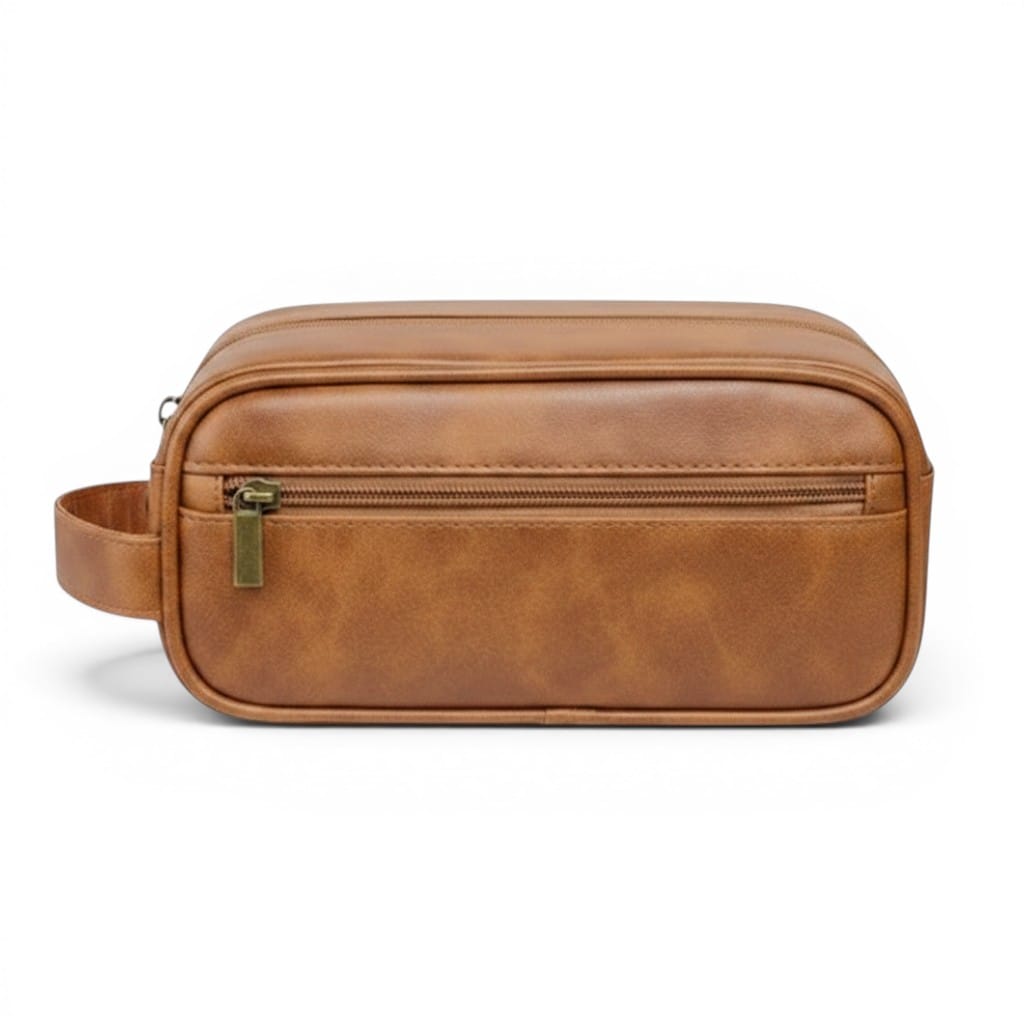 Le Retro | Trousse Homme Simili Cuir Rétro Grande Capacité