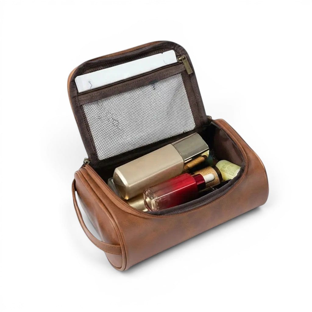 Le Rondo | Trousse Homme Simili Cuir Rétro Compacte