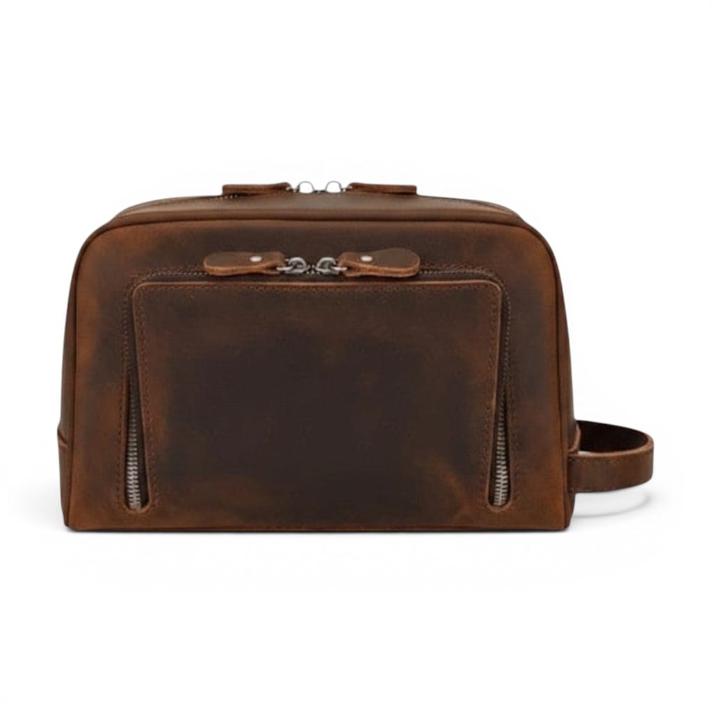 Le Triando | Grande Trousse Homme Cuir de Vache 3 Compartiments