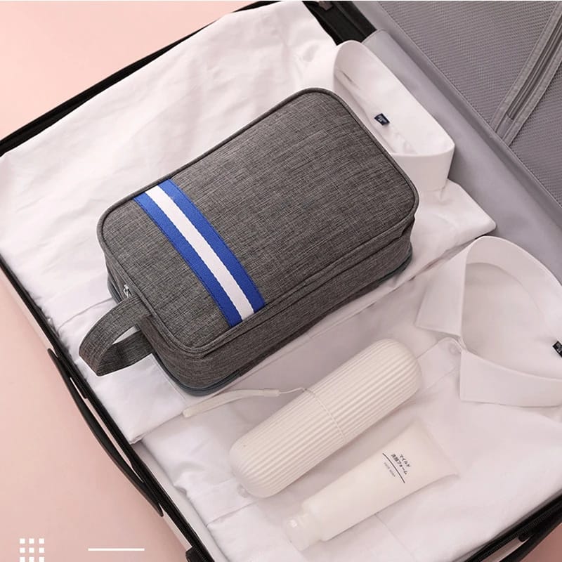 Le Trivo | Grande Trousse de Toilette Homme Rayée