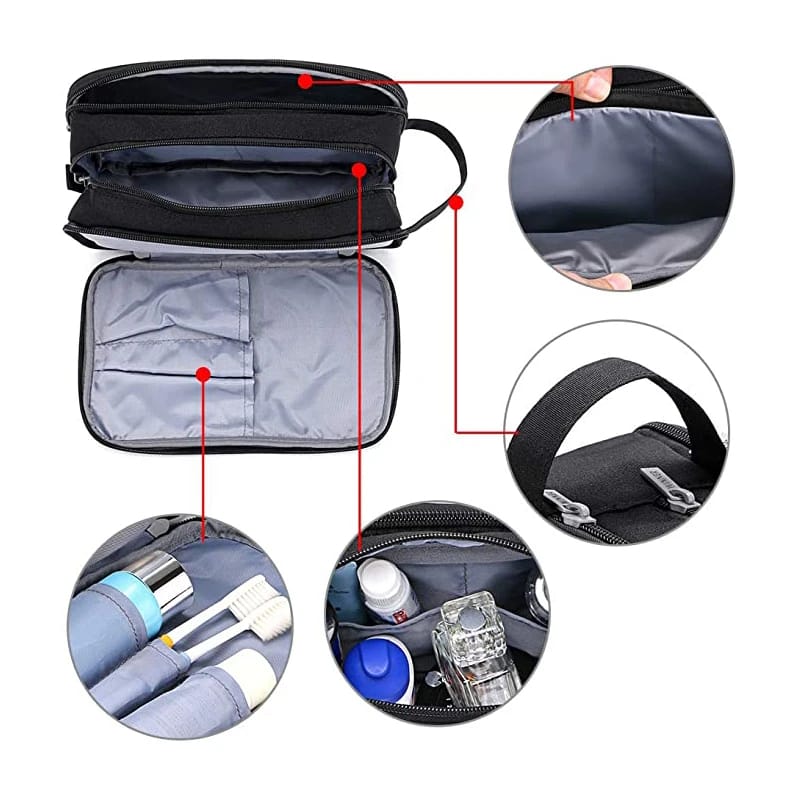 Le Trivo | Grande Trousse de Toilette Homme Rayée