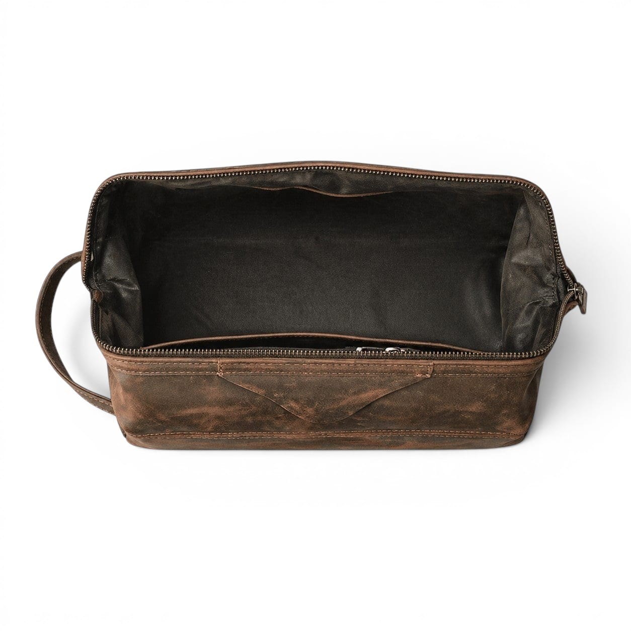 Le Vanto | Trousse Homme Cuir Crazy Horse Vintage Grande Capacité