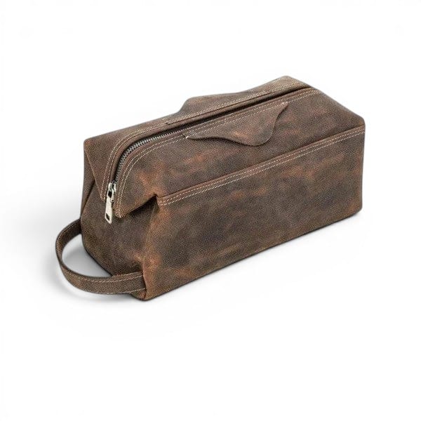 Le Vanto | Trousse Homme Cuir Crazy Horse Vintage Grande Capacité