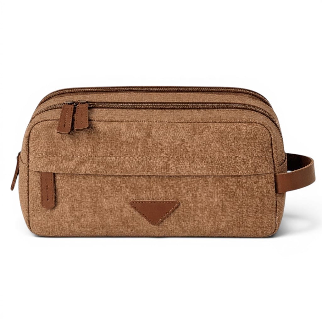 Le Vintro | Trousse de Toilette Homme Toile Cuir Vintage
