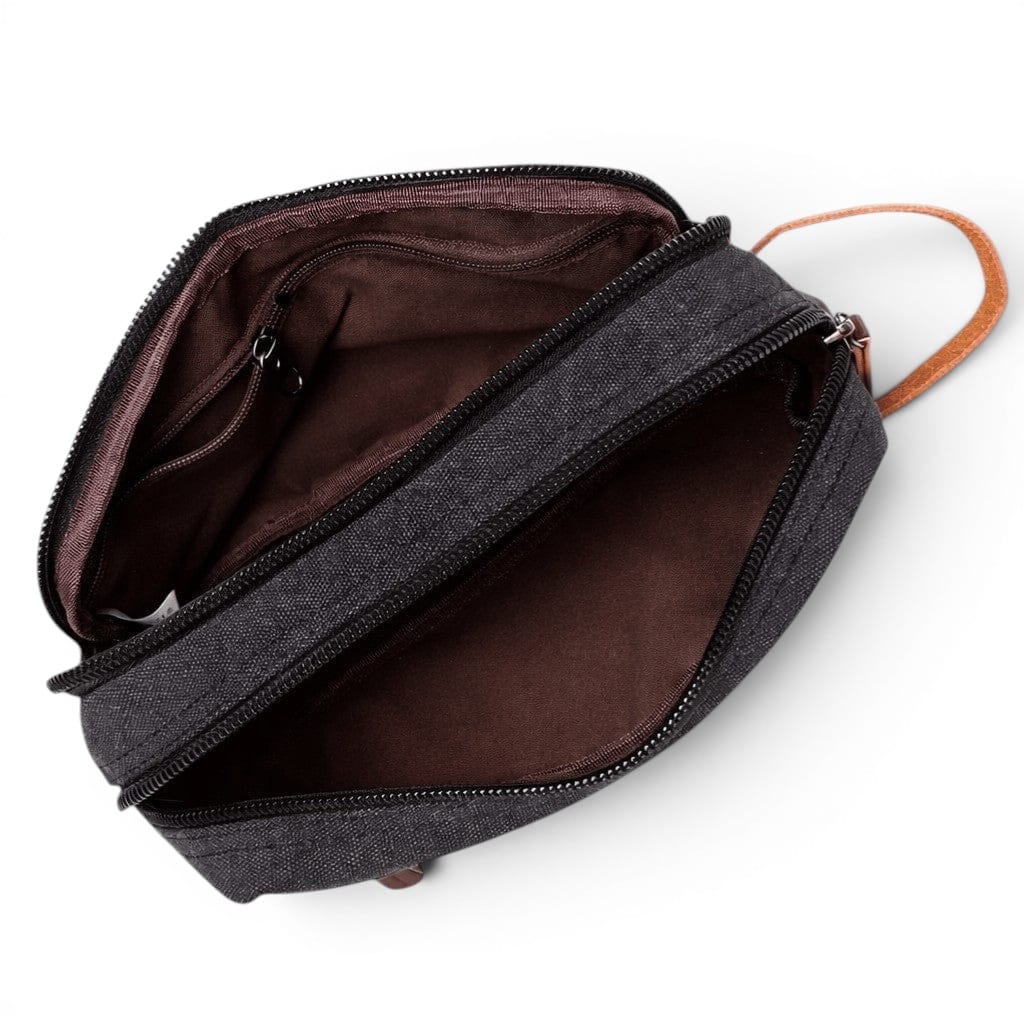 Le Vintro | Trousse de Toilette Homme Toile Cuir Vintage