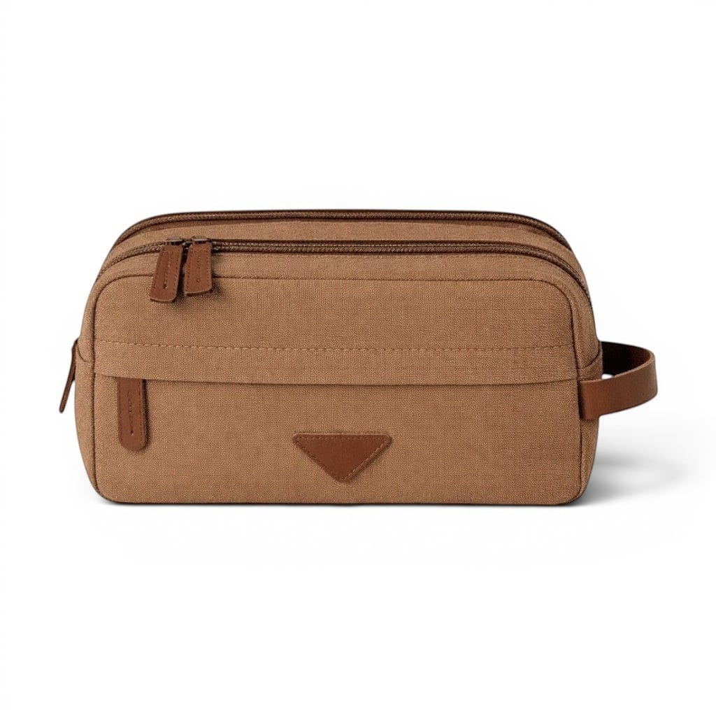 Le Vintro | Trousse de Toilette Homme Toile Cuir Vintage