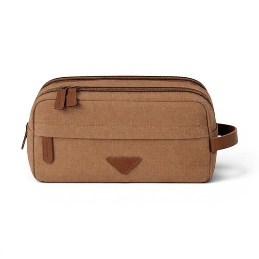 Le Vintro | Trousse de Toilette Homme Toile Cuir Vintage