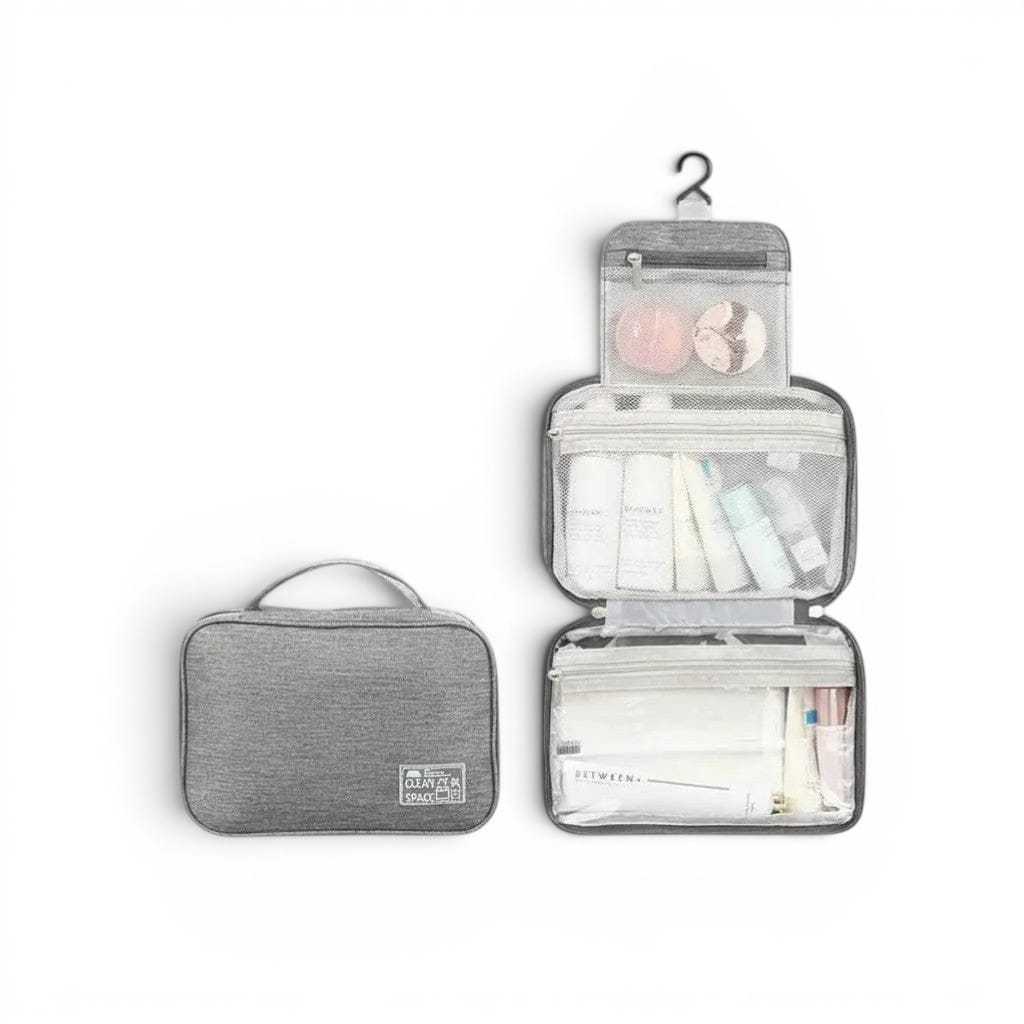 Le Zunto | Trousse de Toilette Wet & Dry Pliable Suspendue