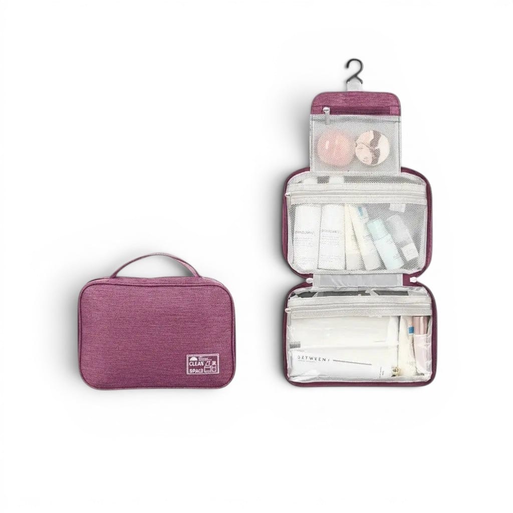 Le Zunto | Trousse de Toilette Wet & Dry Pliable Suspendue