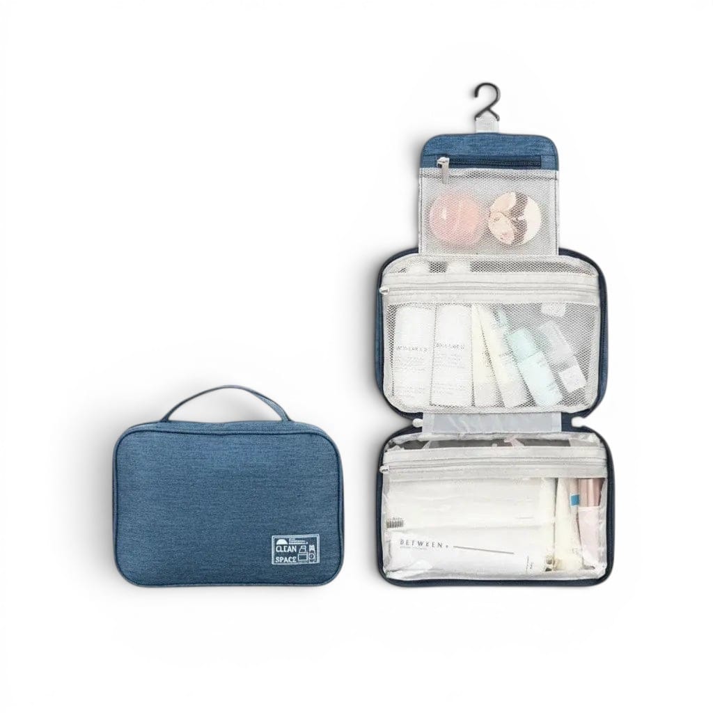Le Zunto | Trousse de Toilette Wet & Dry Pliable Suspendue