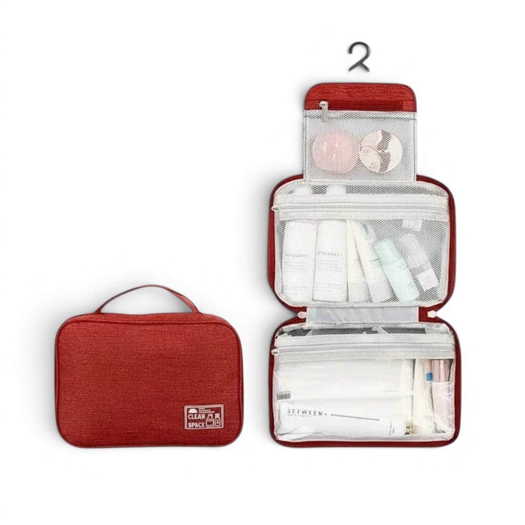 Le Zunto | Trousse de Toilette Wet & Dry Pliable Suspendue