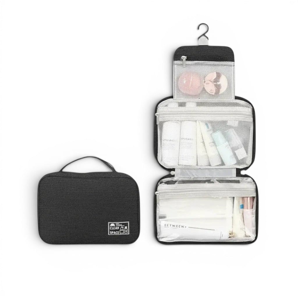 Le Zunto | Trousse de Toilette Wet & Dry Pliable Suspendue