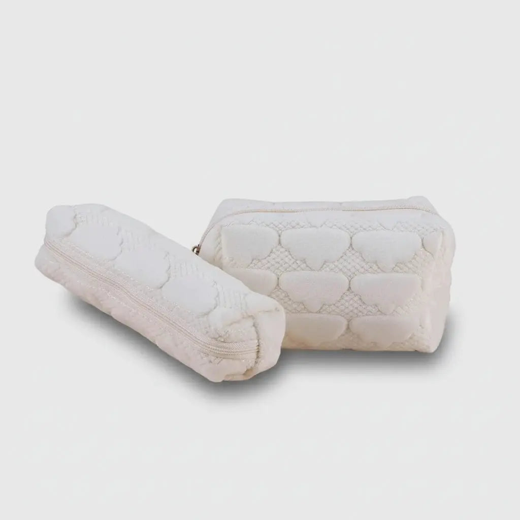 Lot 2 trousses de maquillage en peluche 