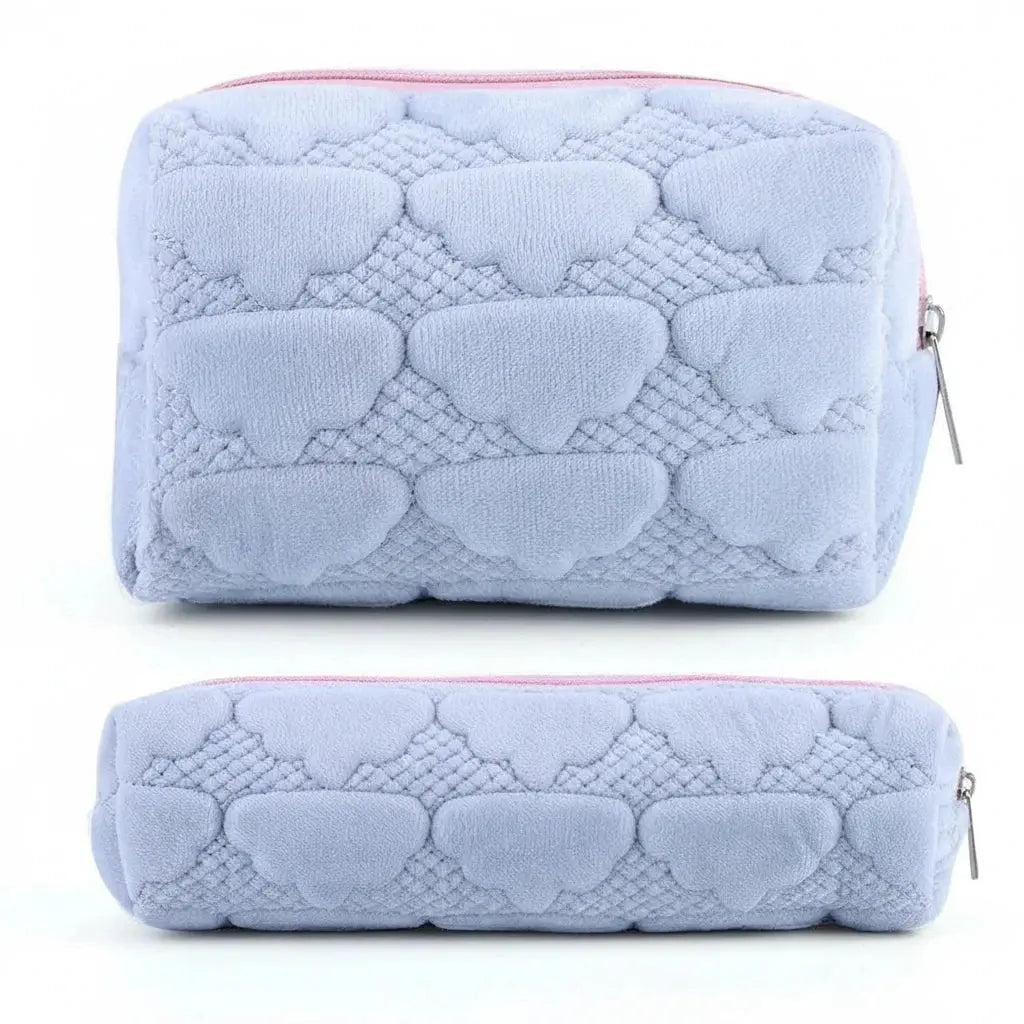 Lot 2 trousses de maquillage en peluche 