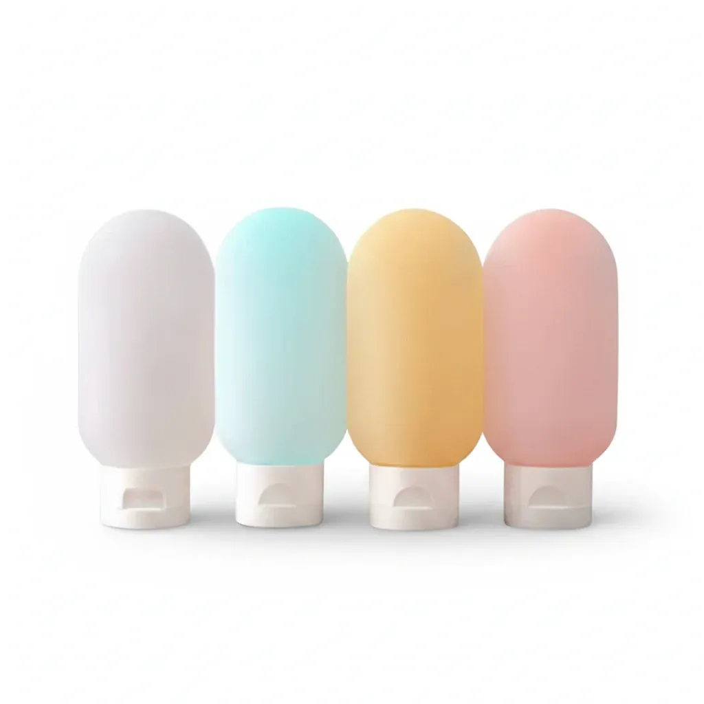Lot de 4 flacons de voyage en silicone 60 ml – Avion