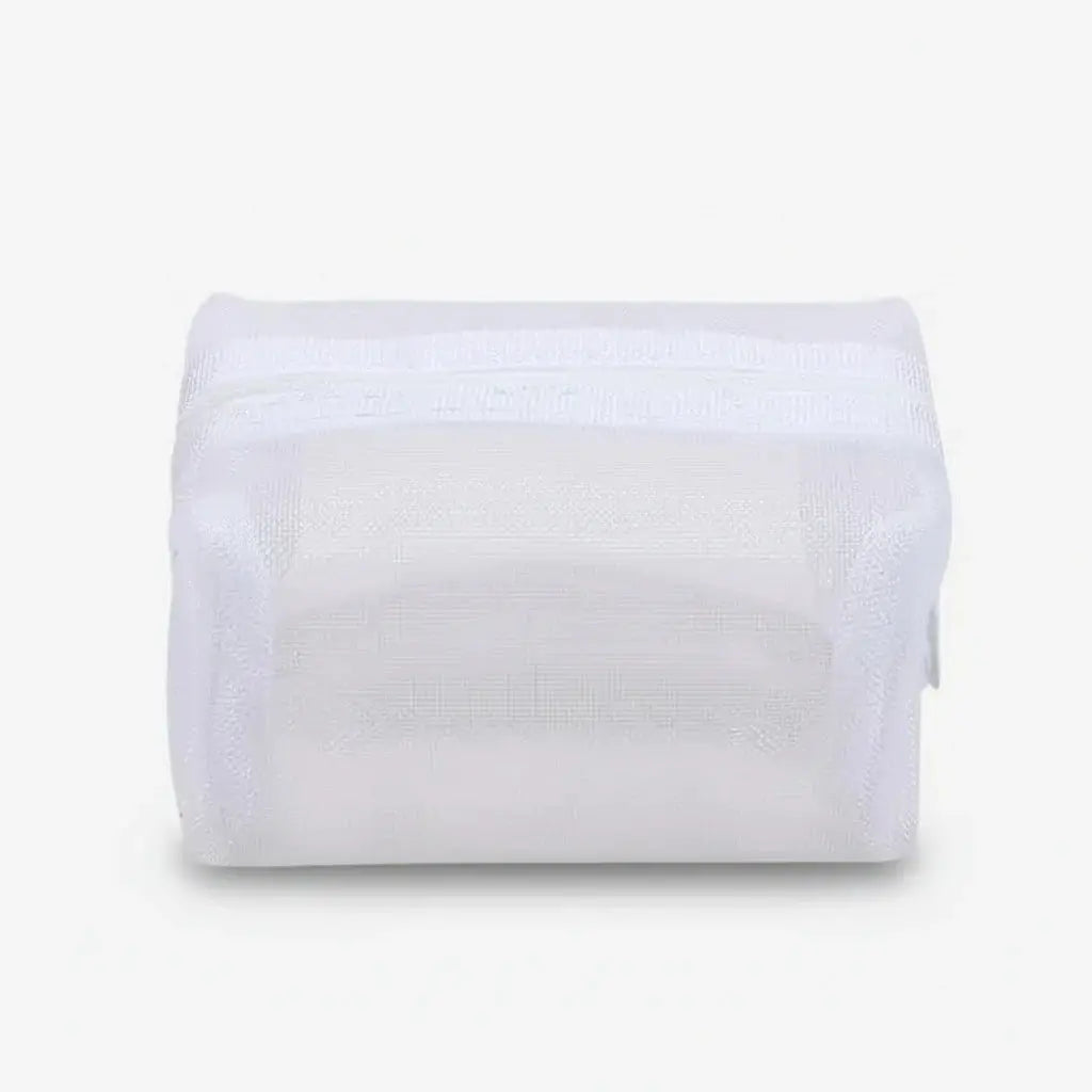 Mini trousse de toilette nylon en mesh transparent