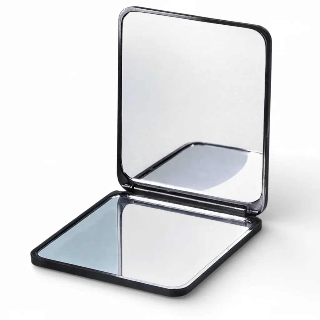 Miroir de poche pliable – Accessoire trousse de toilette homme