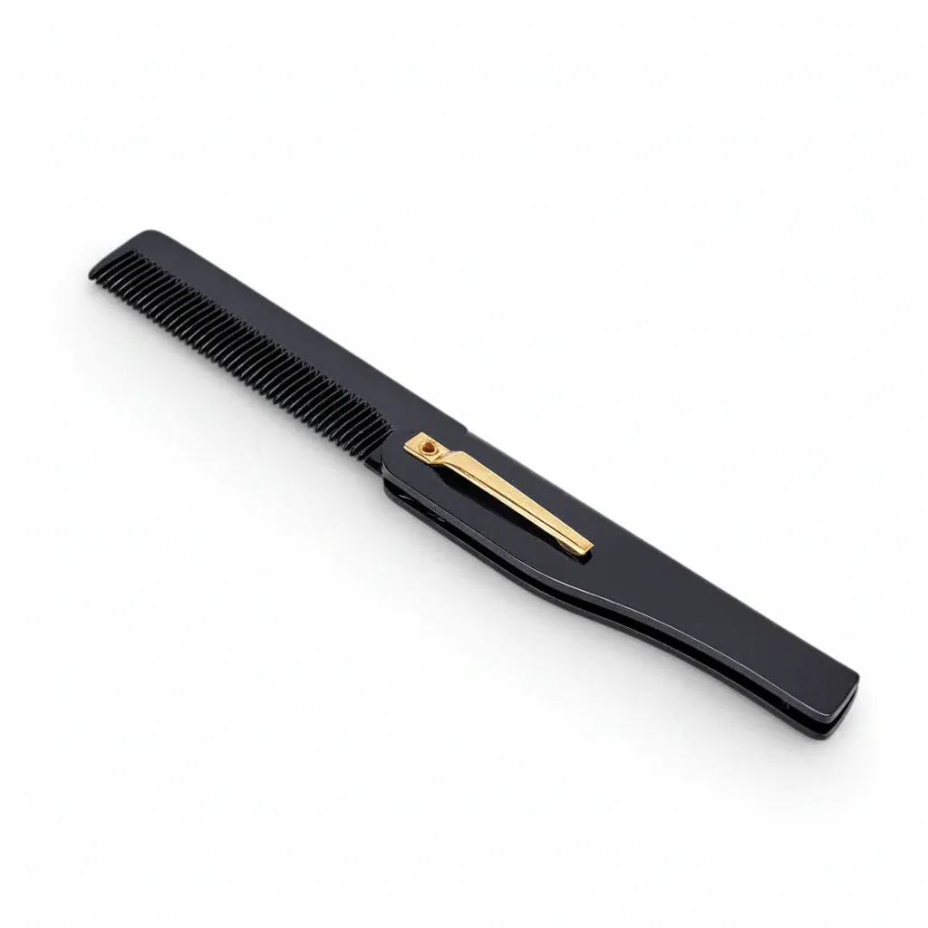 Peigne pliable homme – Accessoire trousse de toilette de voyage