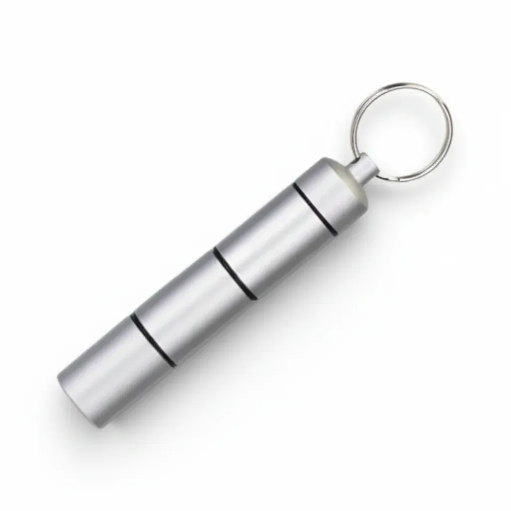 Pilulier de voyage étanche aluminium | 3 compartiments compact
