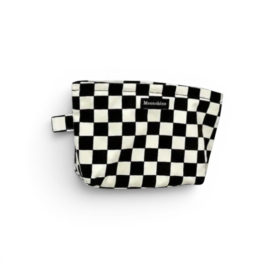 Pochette Maquillage Carreaux | LA BIANCA — TrousseUp