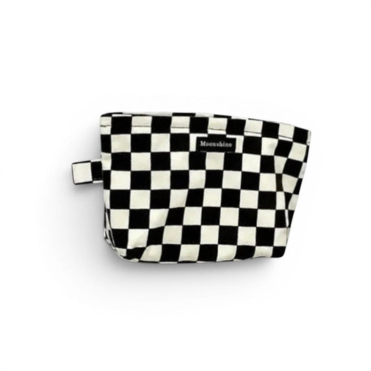 Pochette Maquillage Carreaux | LA BIANCA — TrousseUp