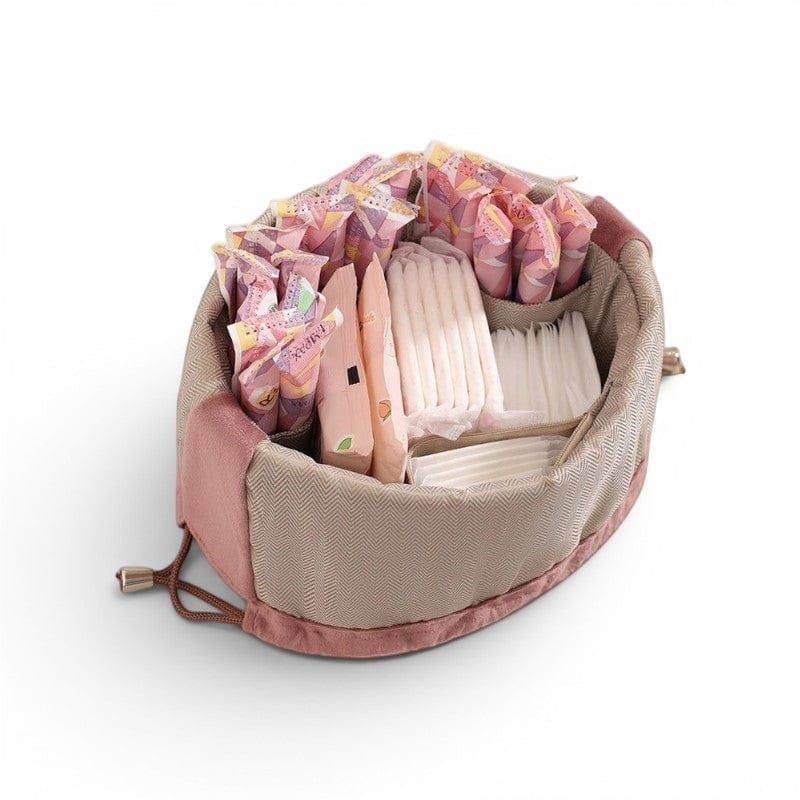 Pochette Maquillage Velours Grande Capacité | LA TONVA — TrousseUp