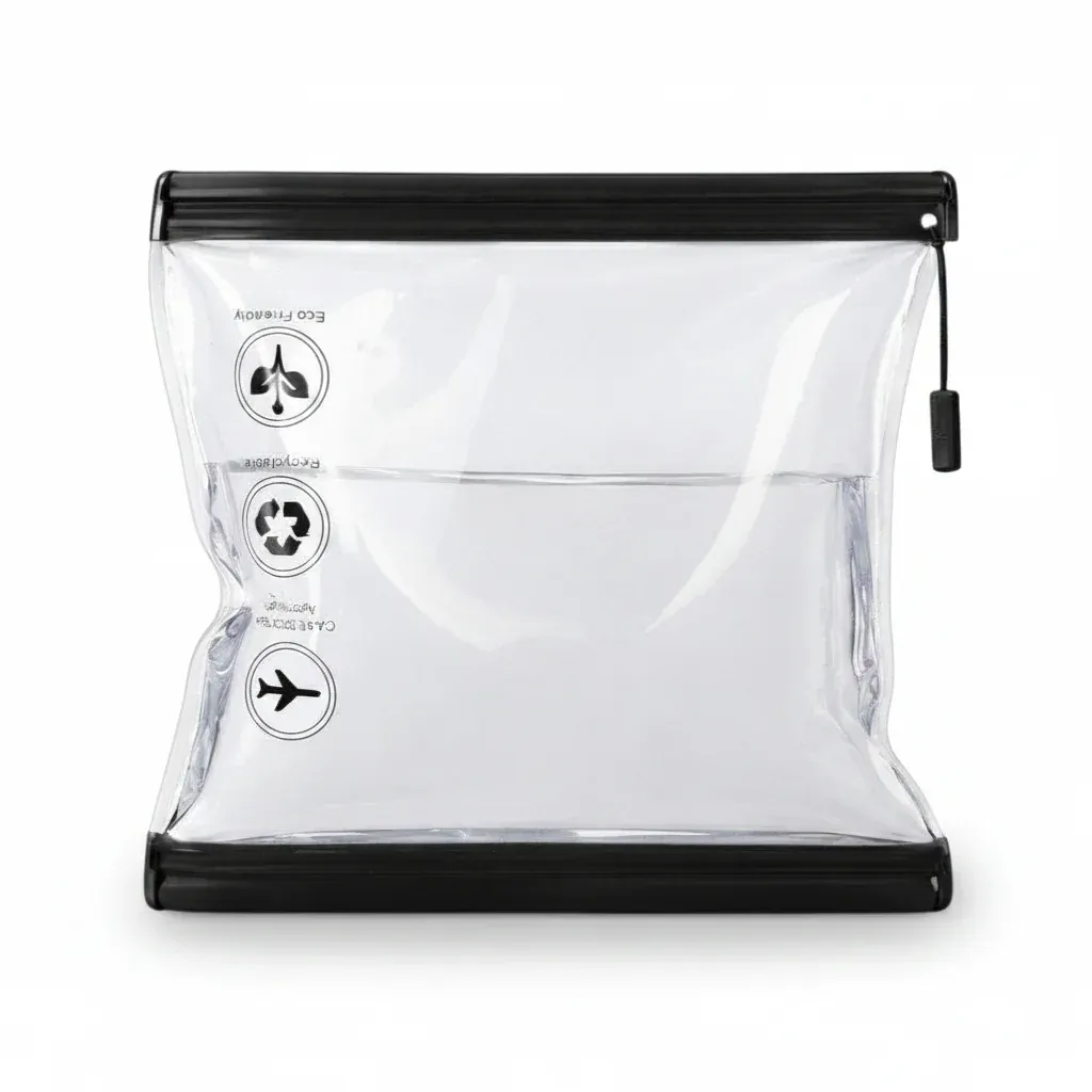 Pochette transparente de voyage | Trousse avion liquides
