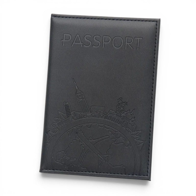 Porte-passeport imprimé avions en cuir PU — Léger & stylé | TrousseUp