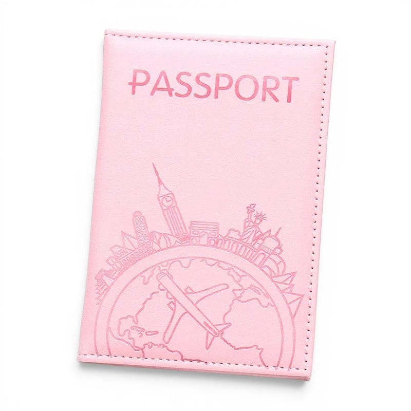 Porte-passeport imprimé avions en cuir PU — Léger & stylé | TrousseUp