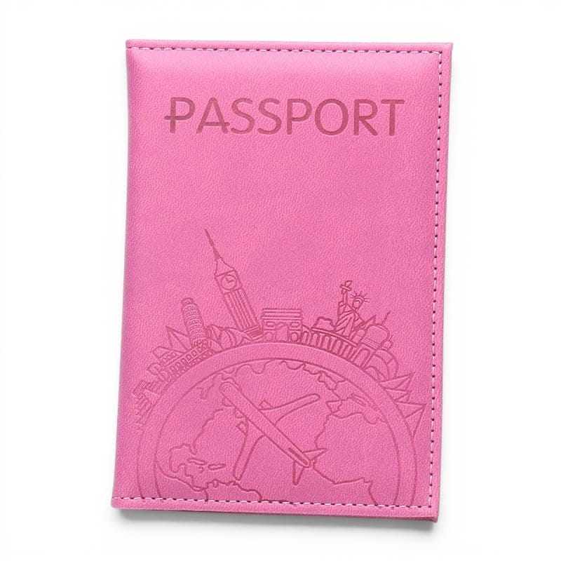 Porte-passeport imprimé avions en cuir PU — Léger & stylé | TrousseUp
