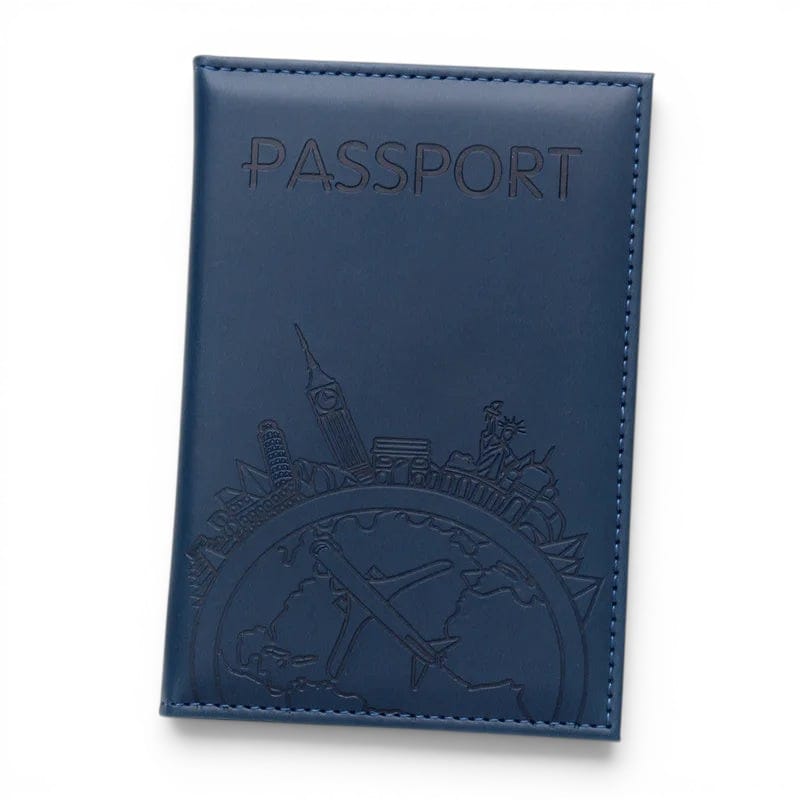 Porte-passeport imprimé avions en cuir PU — Léger & stylé | TrousseUp