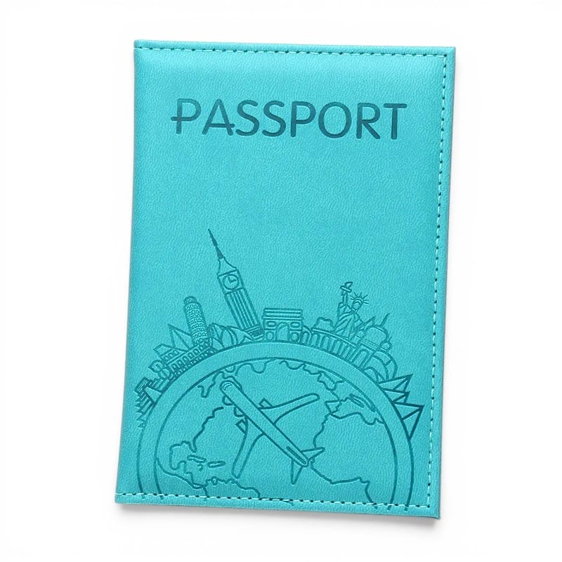 Porte-passeport imprimé avions en cuir PU — Léger & stylé | TrousseUp