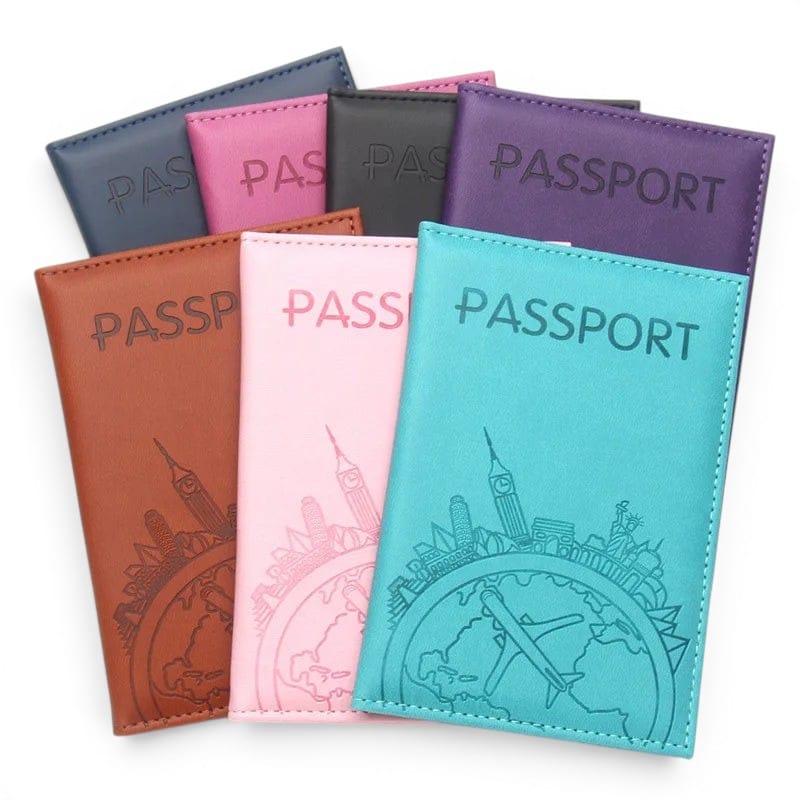 Porte-passeport imprimé avions en cuir PU — Léger & stylé | TrousseUp