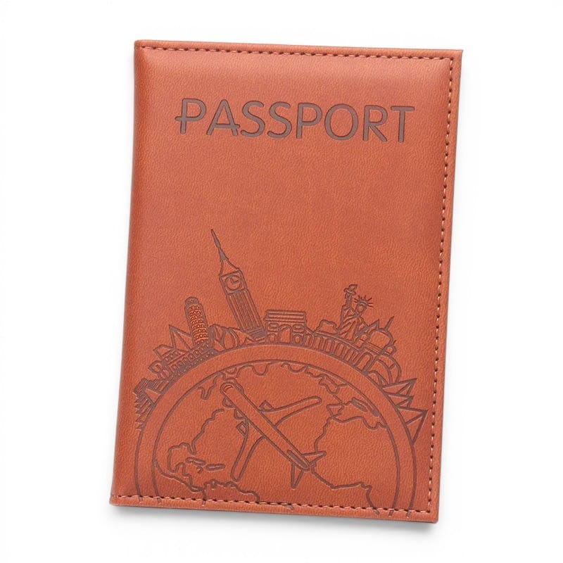 Porte-passeport imprimé avions en cuir PU — Léger & stylé | TrousseUp