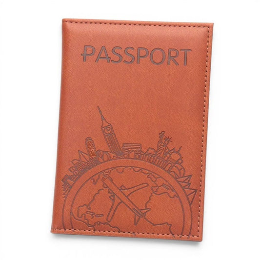 Porte-passeport imprimé avions en cuir PU — Léger & stylé | TrousseUp