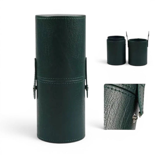 Pot à Pinceaux Maquillage Cylindrique Simili Cuir | LA CYLVA II — TrousseUp