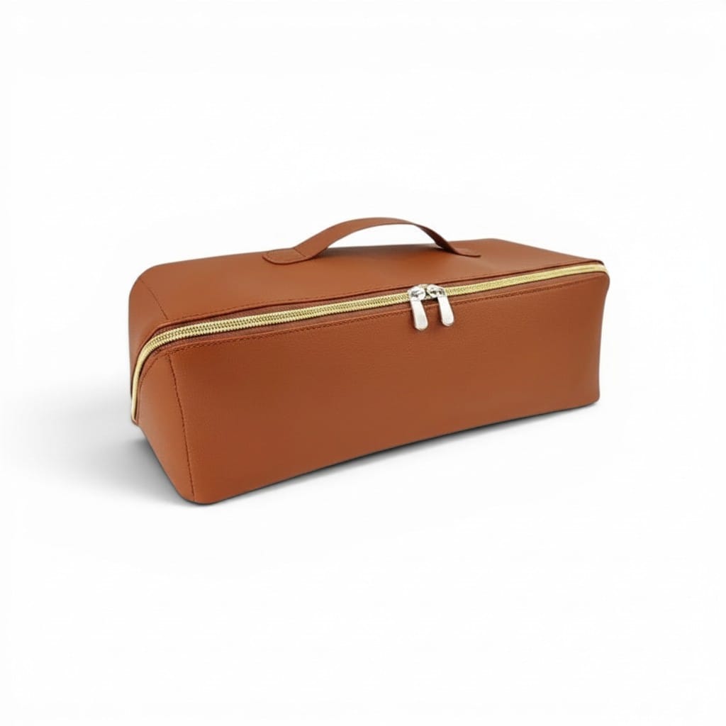 Sac de rangement sèche-cheveux et lisseur en cuir PU | TrousseUp
