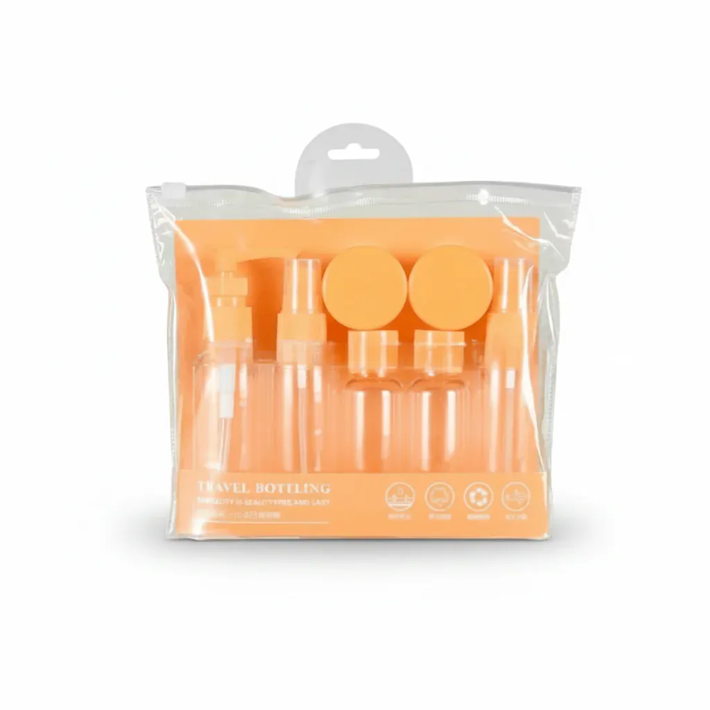 Set de 7 flacons de voyage – Accessoires cabine avion