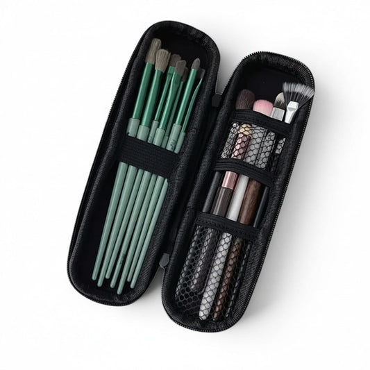 Trousse à pinceaux double zip imperméable | LA BRUSHY