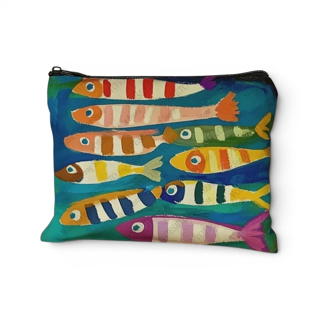 Trousse de maquillage sardine — Pochette canvas originale | TrousseUp