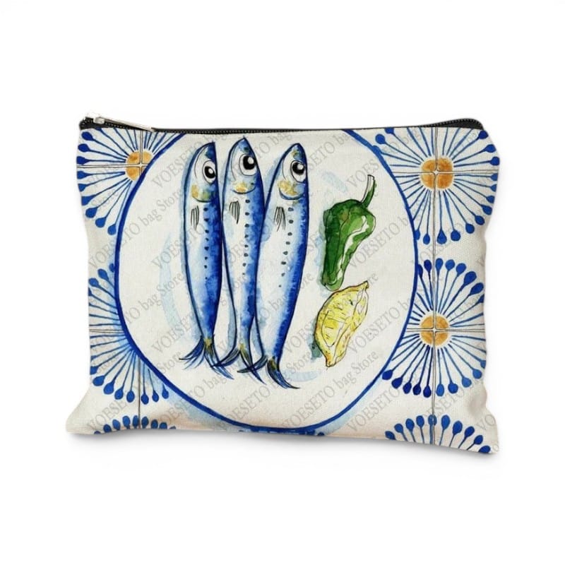 Trousse de maquillage sardine — Pochette canvas originale | TrousseUp