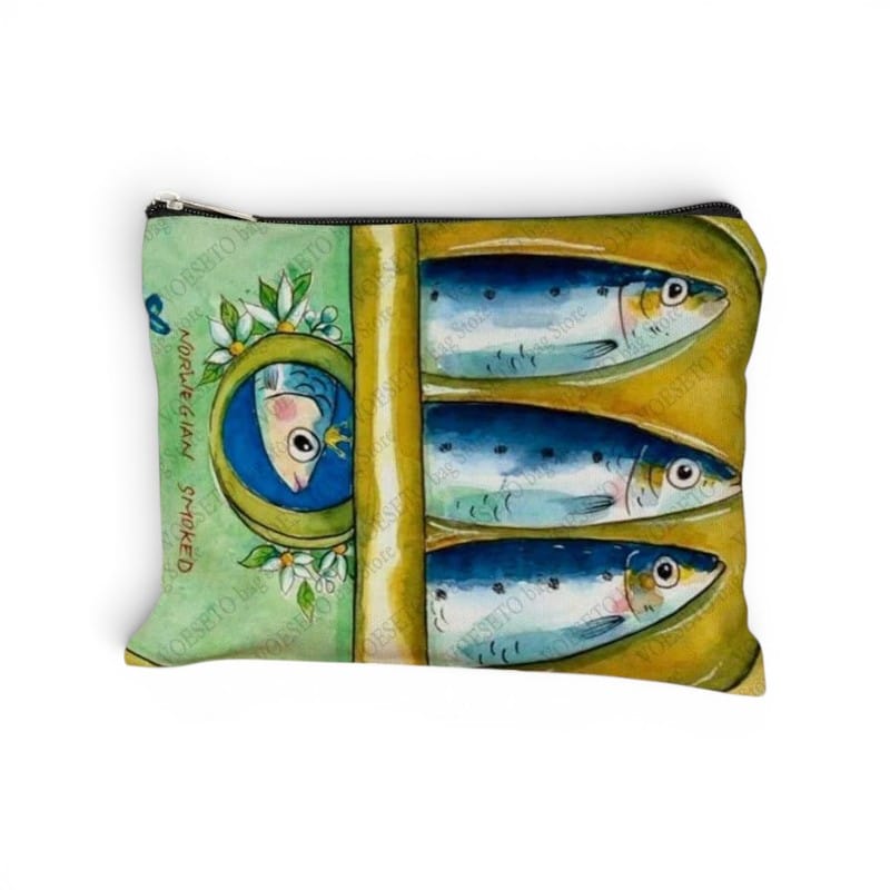 Trousse de maquillage sardine — Pochette canvas originale | TrousseUp