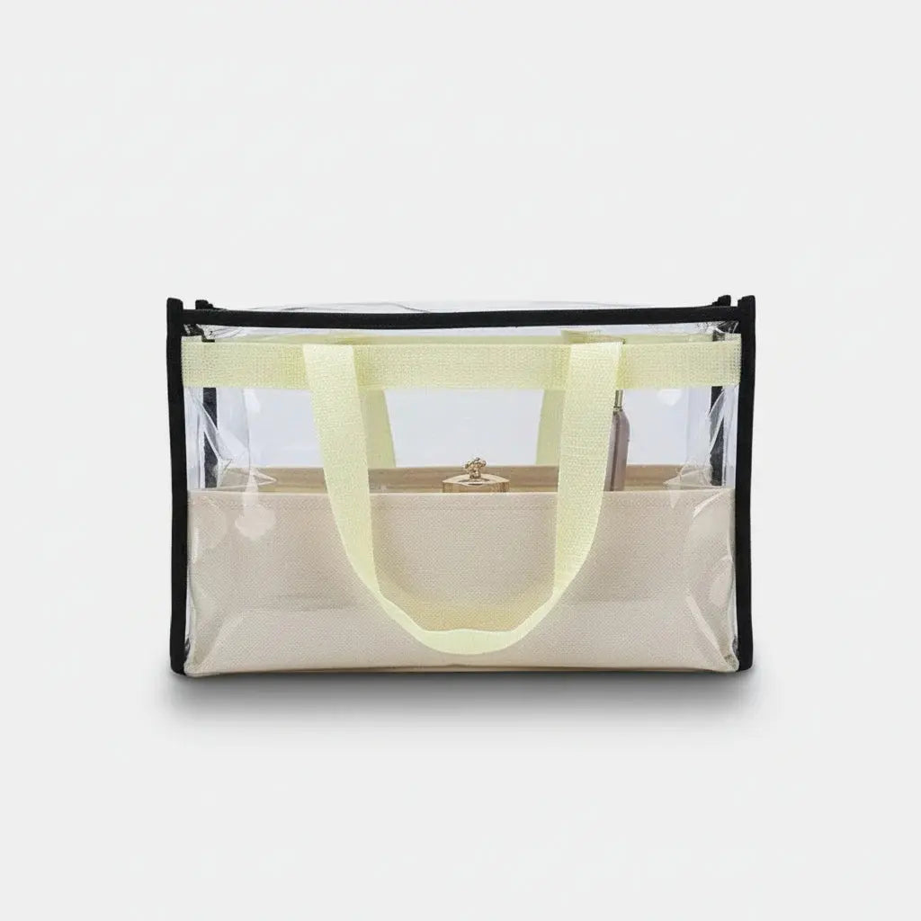 Trousse de toilette 2 pièces transparente