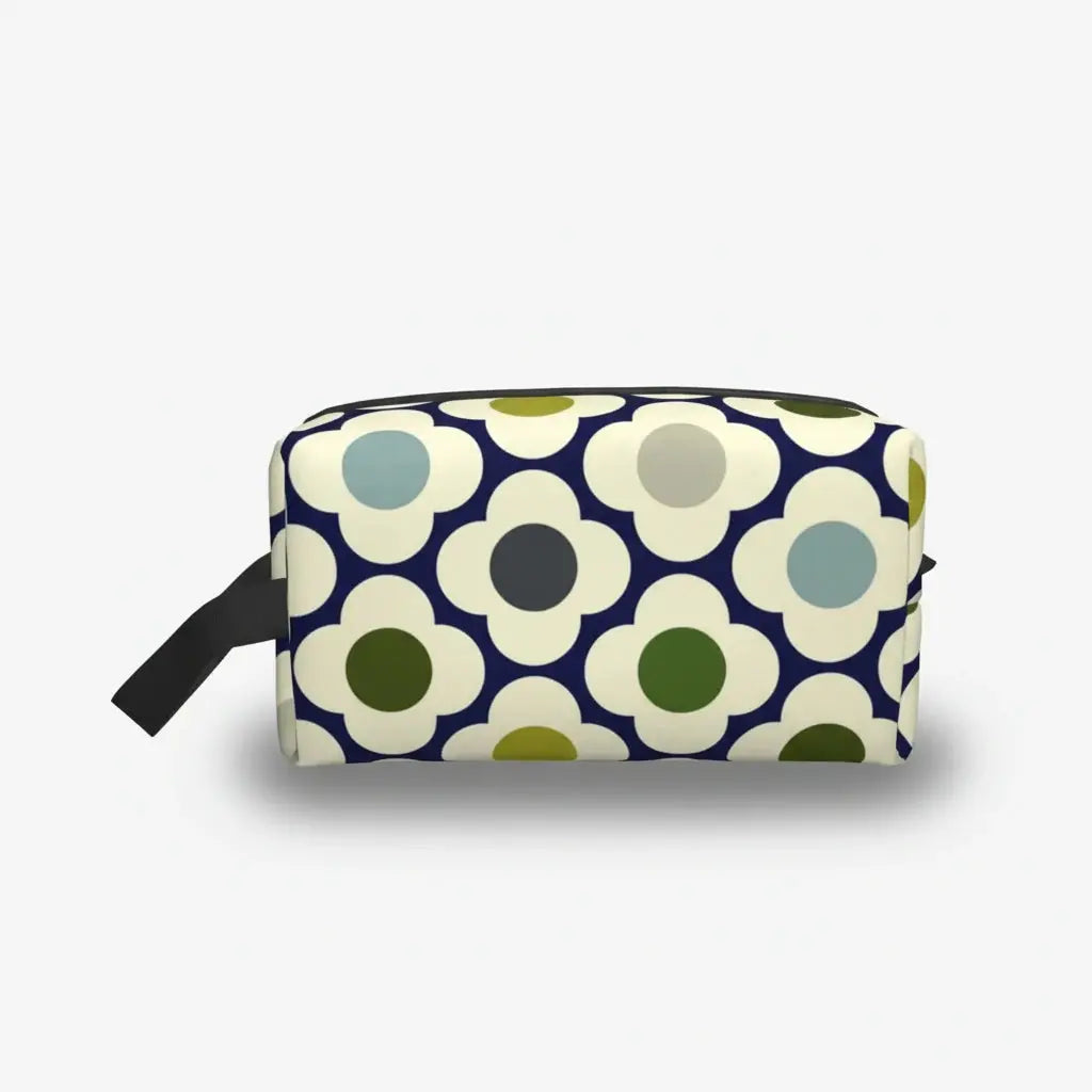 Trousse de toilette à motifs floraux rétro 