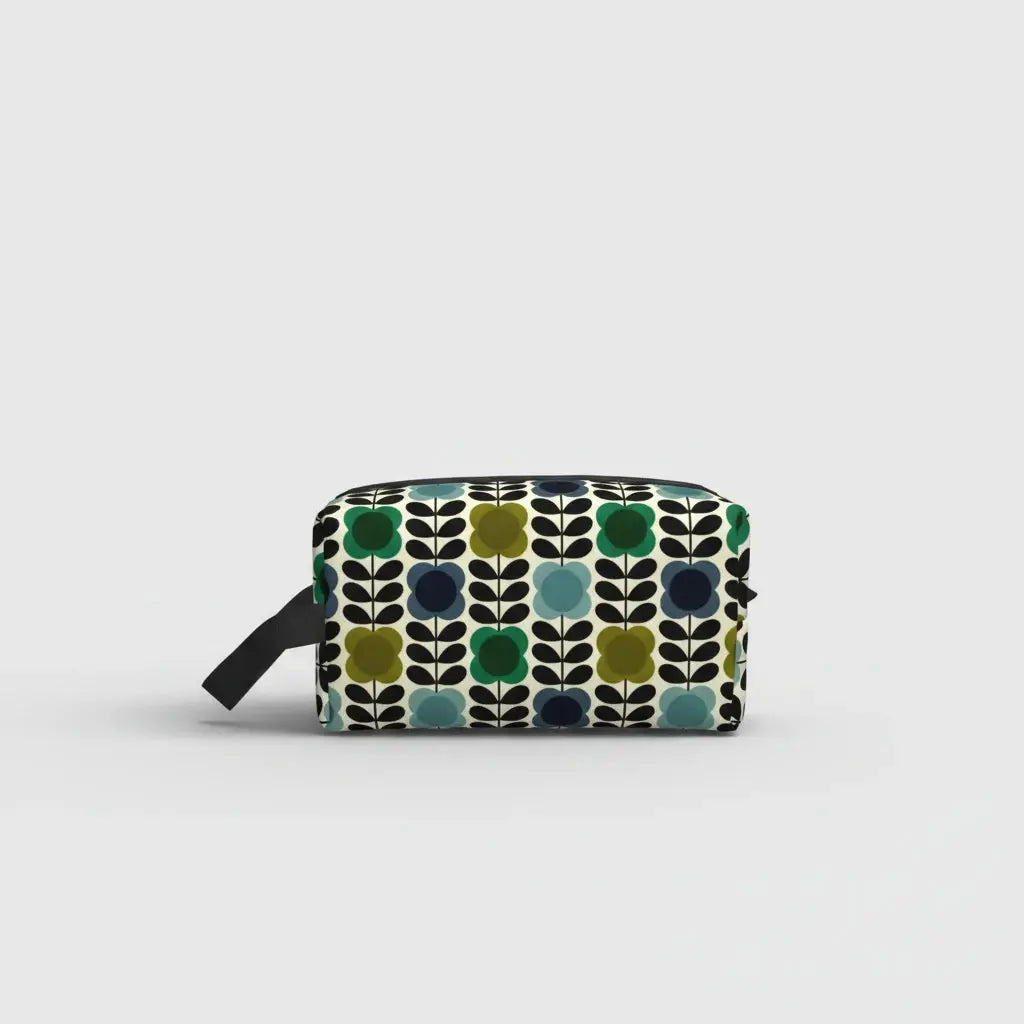 Trousse de toilette à motifs floraux rétro 