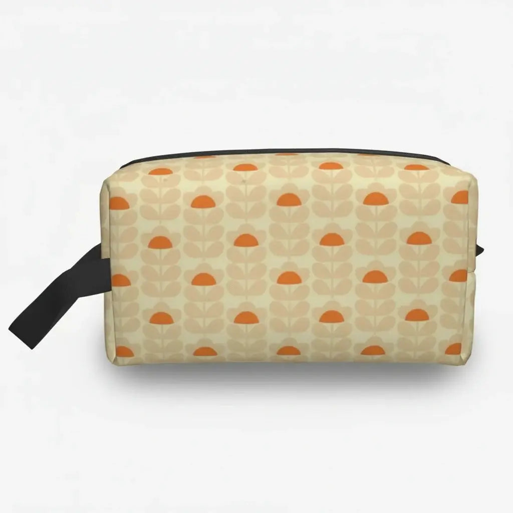 Trousse de toilette à motifs floraux rétro 