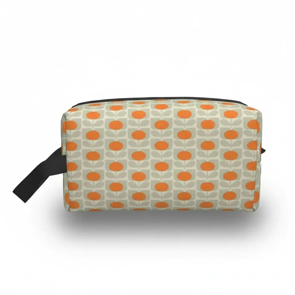 Trousse de toilette à motifs floraux rétro 